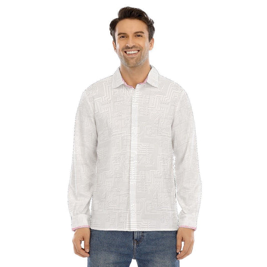 Eureka Men's LButton-Up Shirt With Concealed Placket