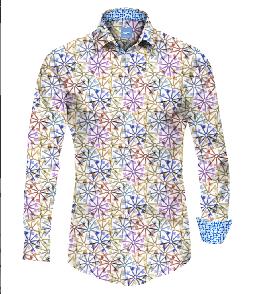 Keys Multi Printed Bespoke Shirt