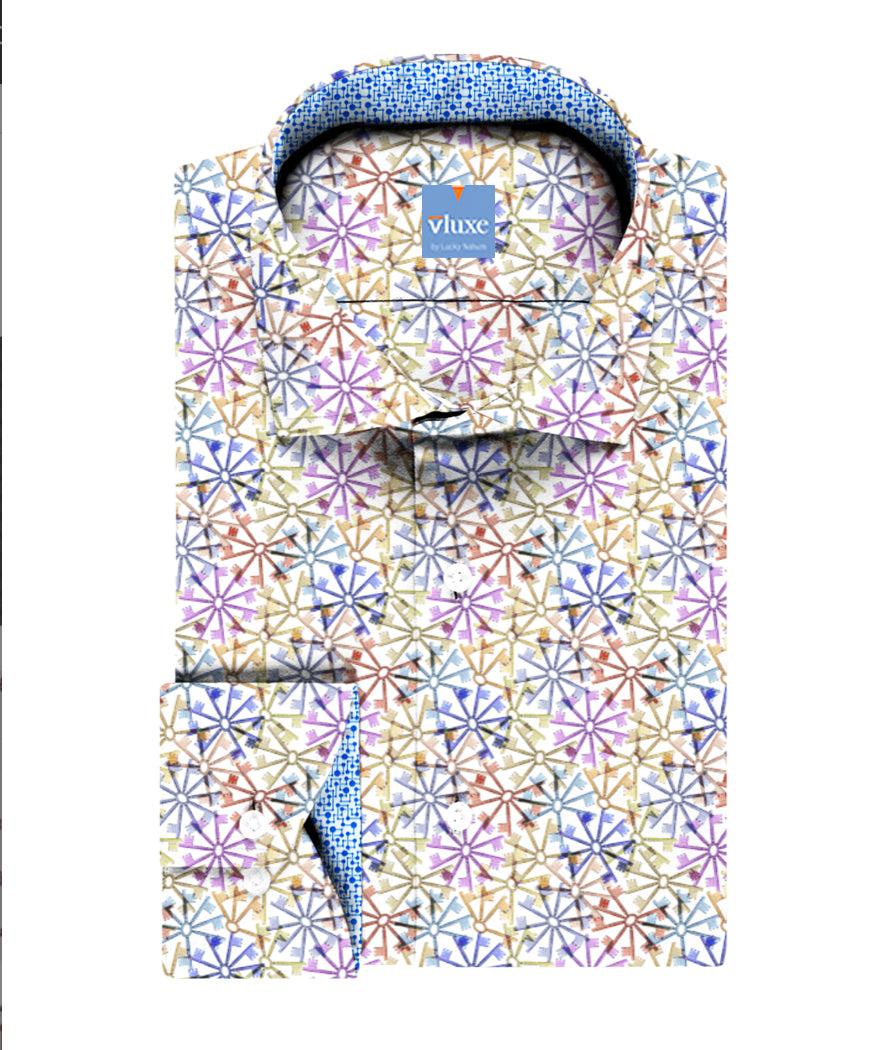 Keys Multi Printed Bespoke Shirt
