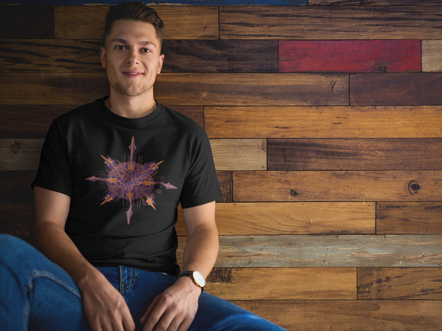 Prague Sunset Short-Sleeve Unisex Tee Crew Neck
