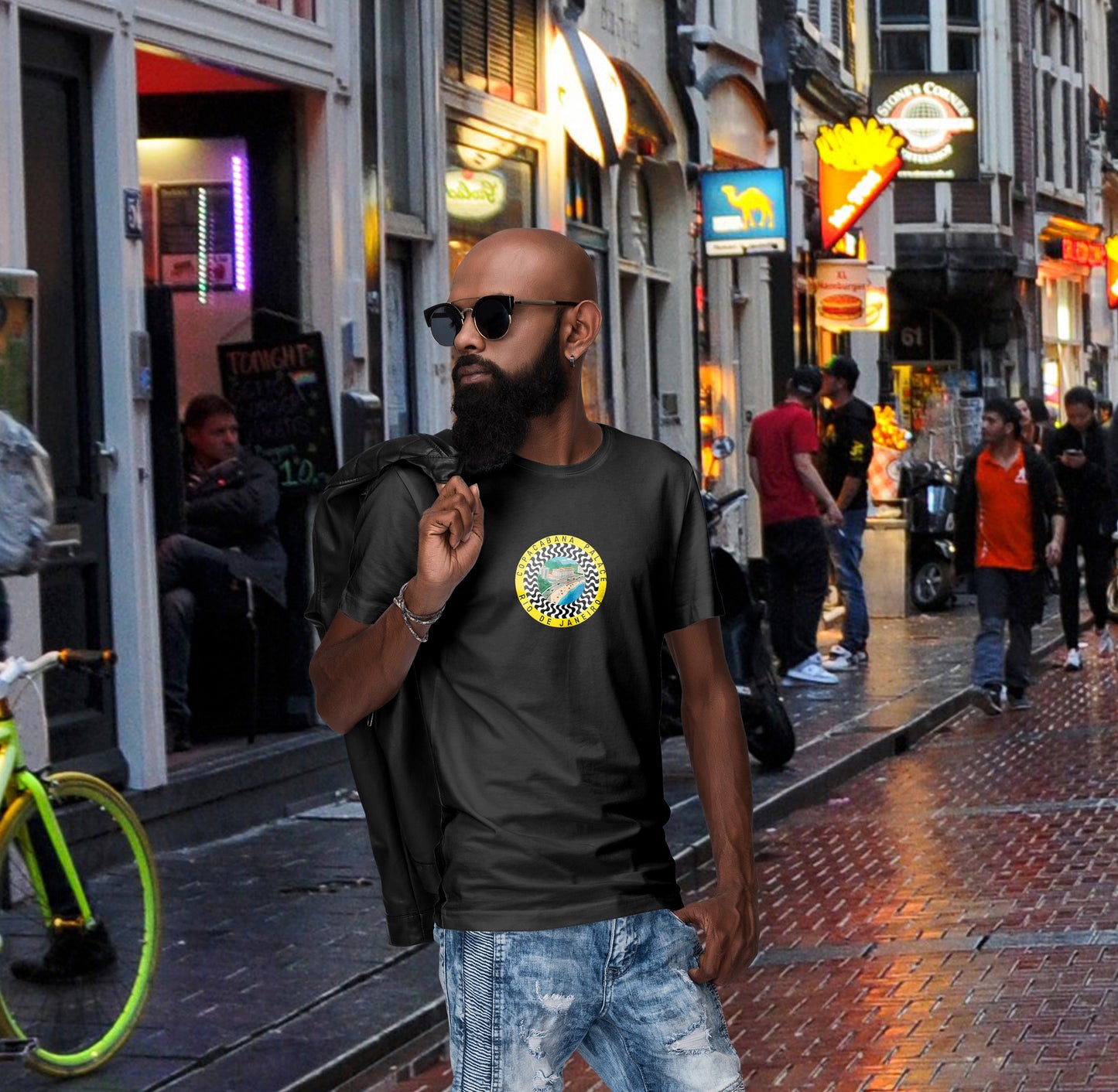Rio Short-Sleeve Unisex Tee Crew Neck