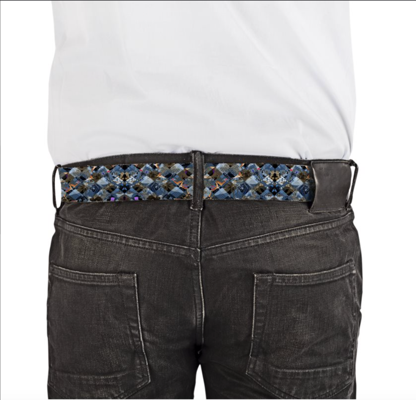 Simon VLB101 Leather Printed Belt