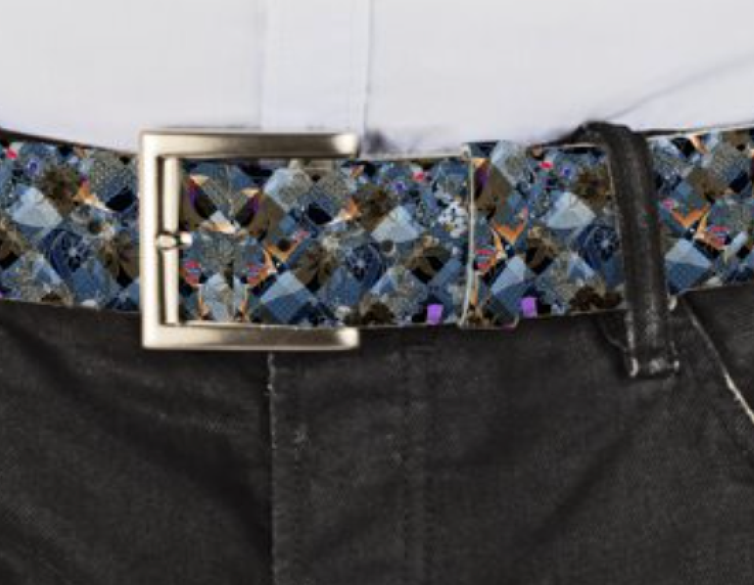 Simon VLB101 Leather Printed Belt