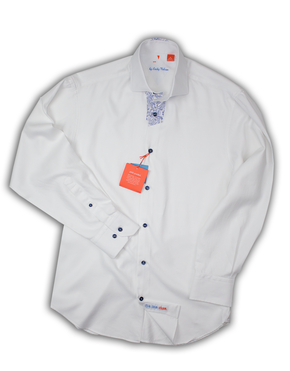 The V-Spot Button Up Shirt One Of A Kind Collar