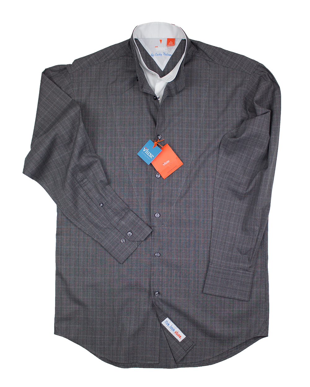 Double Banded Collar Button Up Shirt