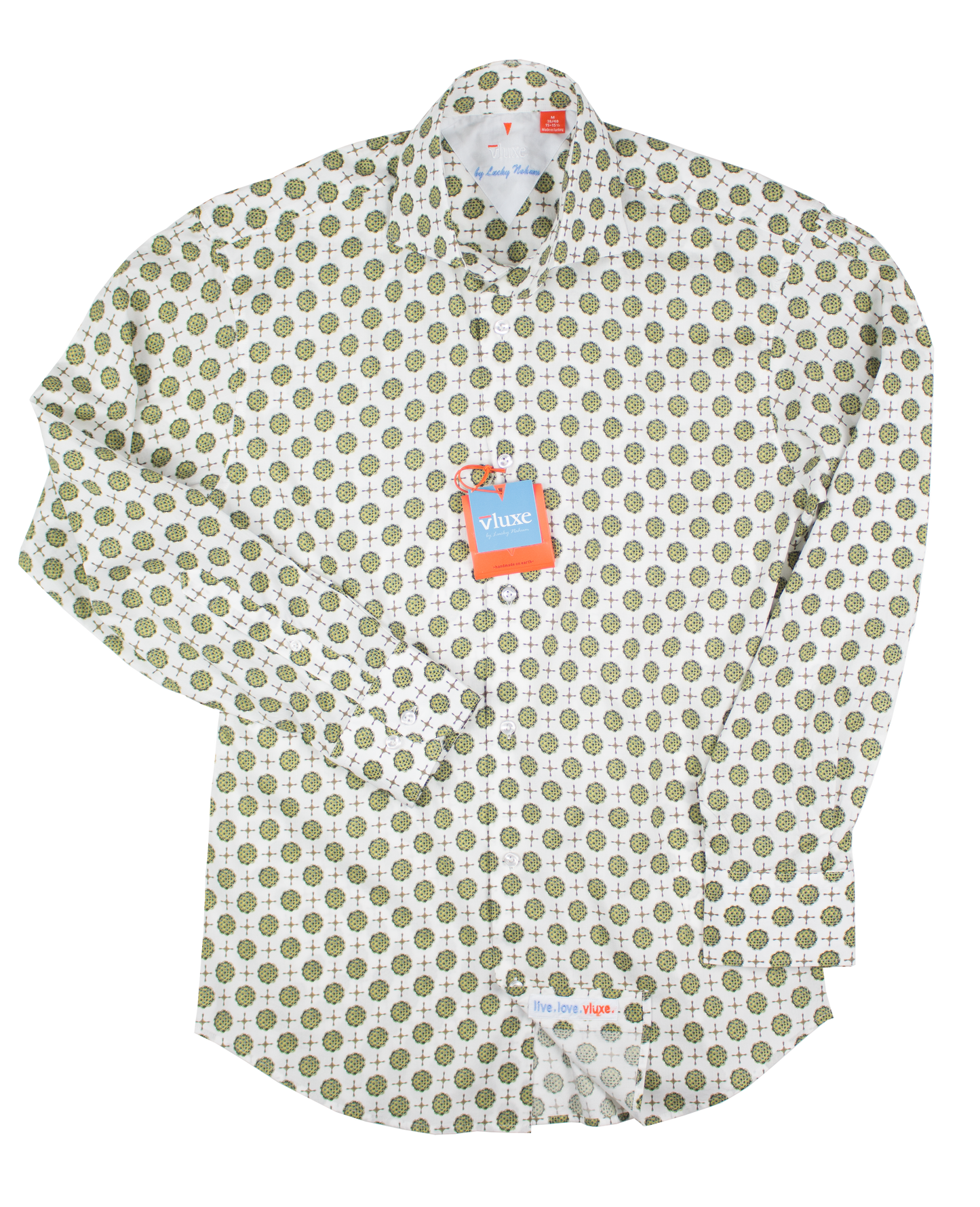 Digital Print Braavos White Button Up Shirt