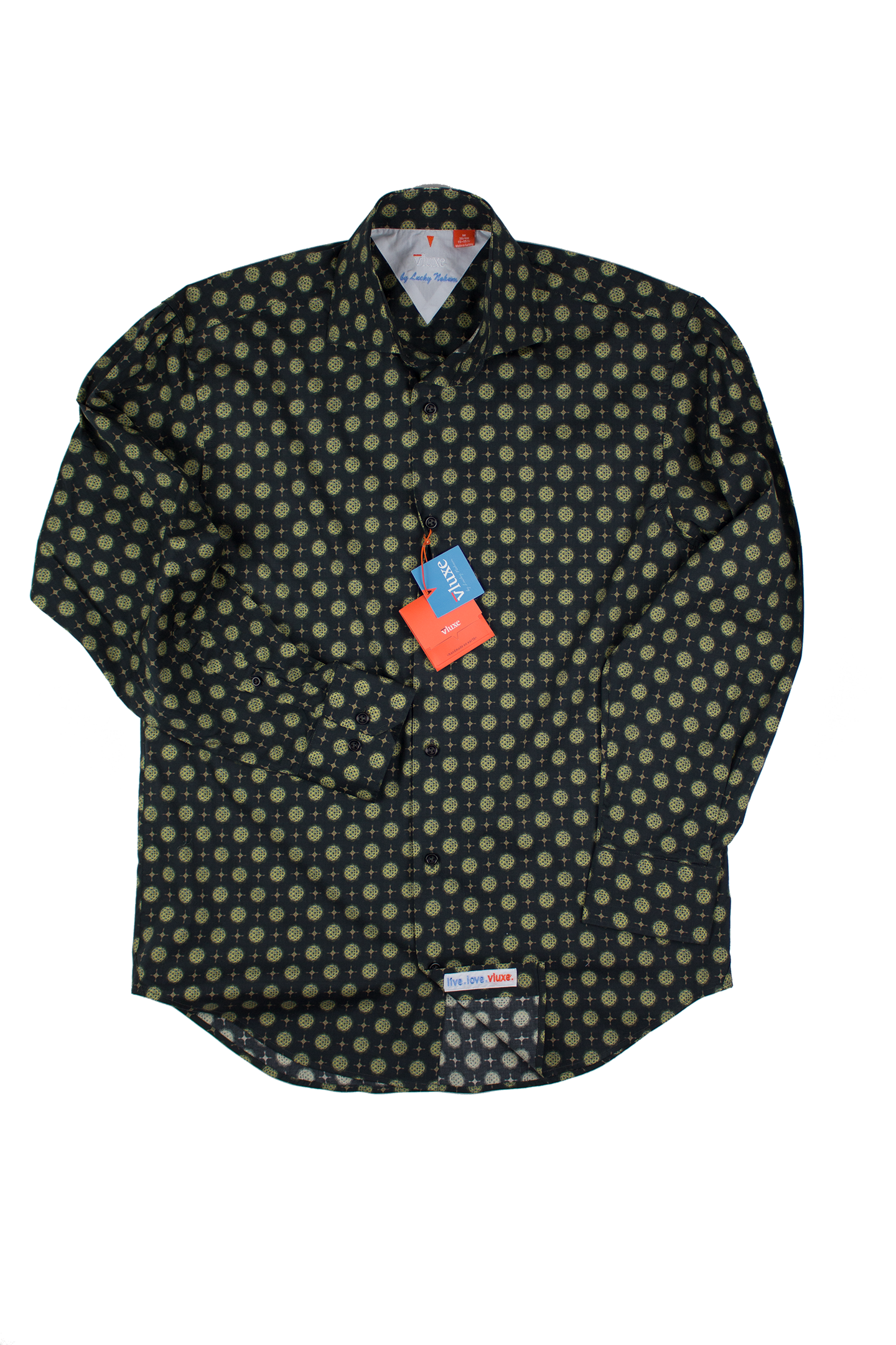 Digital Print Braavos Black Button Up Shirt