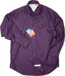 Check Jacquard Button Up Shirt