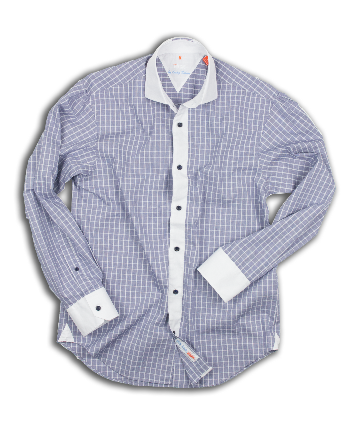 Long Sleeve "Banker's" Check Button Up Shirt