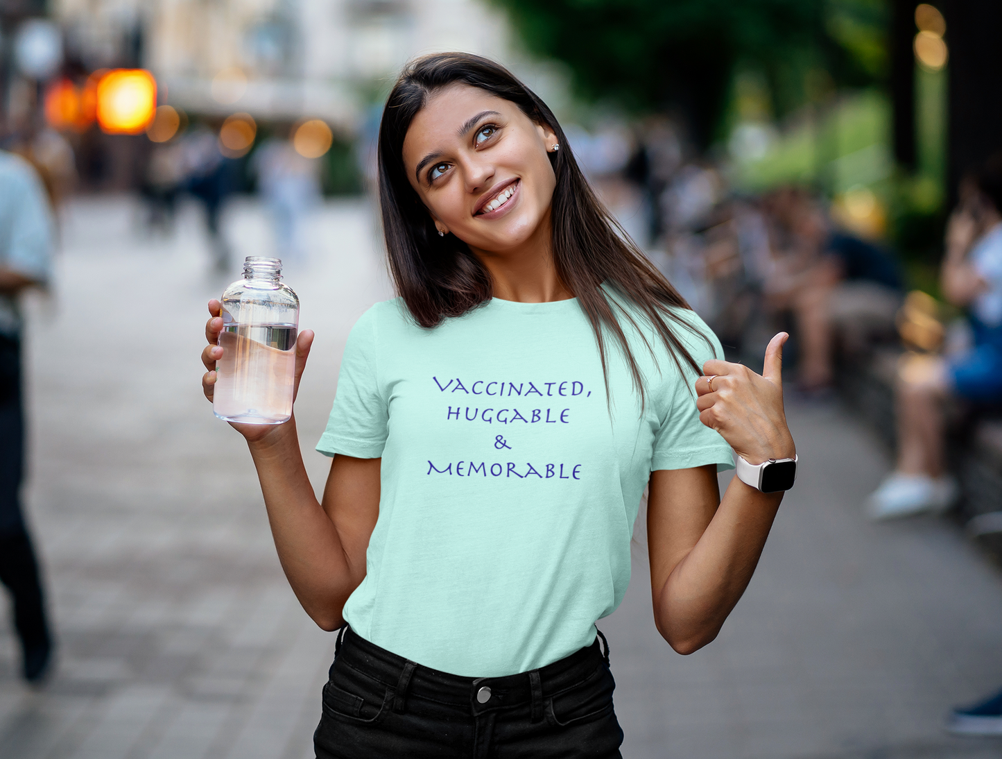 Vaccinated Huggable Memorable Short-Sleeve Unisex T-Shirt