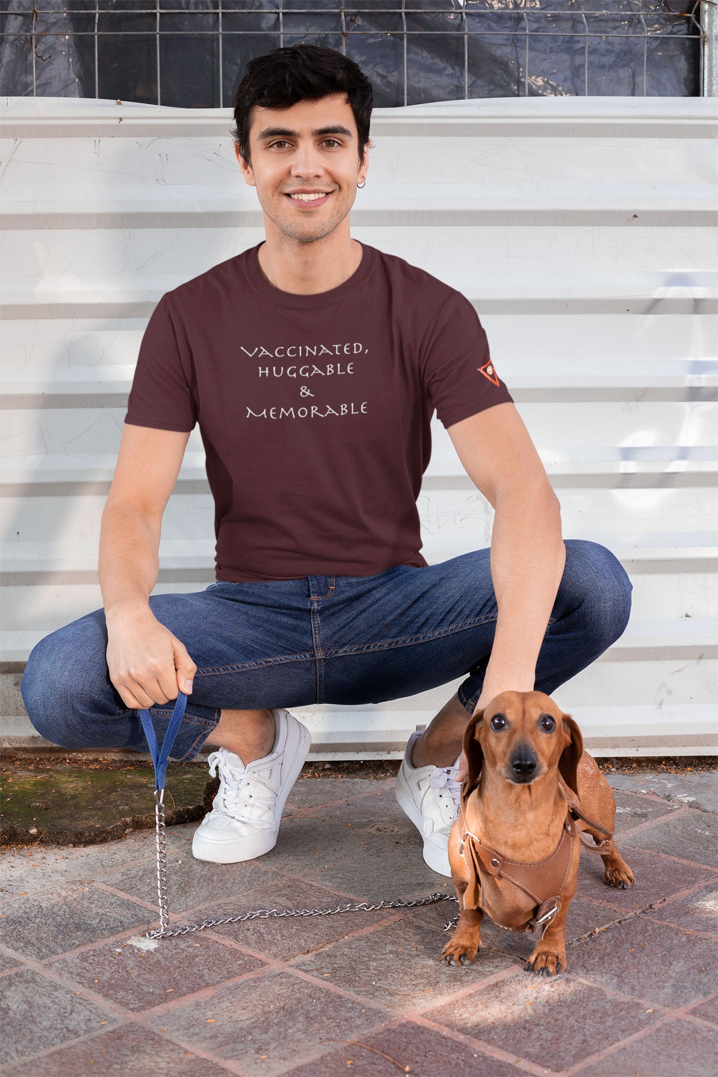 Vaccinated Huggable Memorable Short-Sleeve Unisex T-Shirt