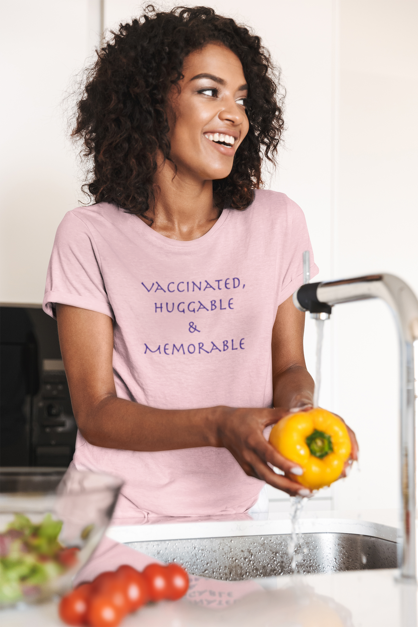 Vaccinated Huggable Memorable Short-Sleeve Unisex T-Shirt