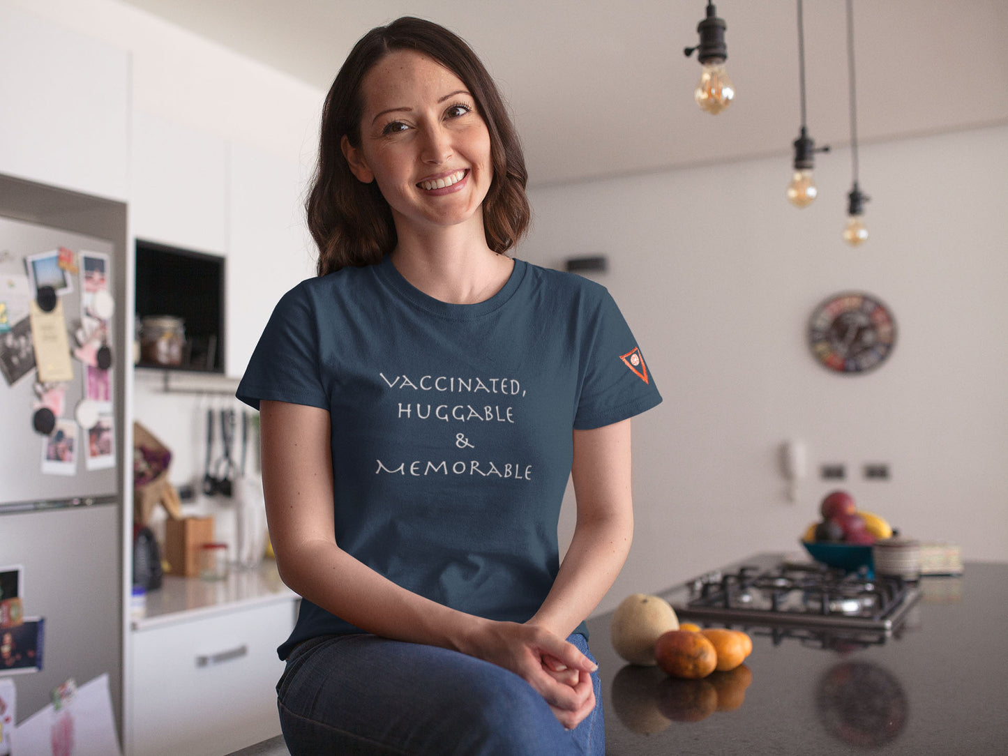 Vaccinated Huggable Memorable Short-Sleeve Unisex T-Shirt