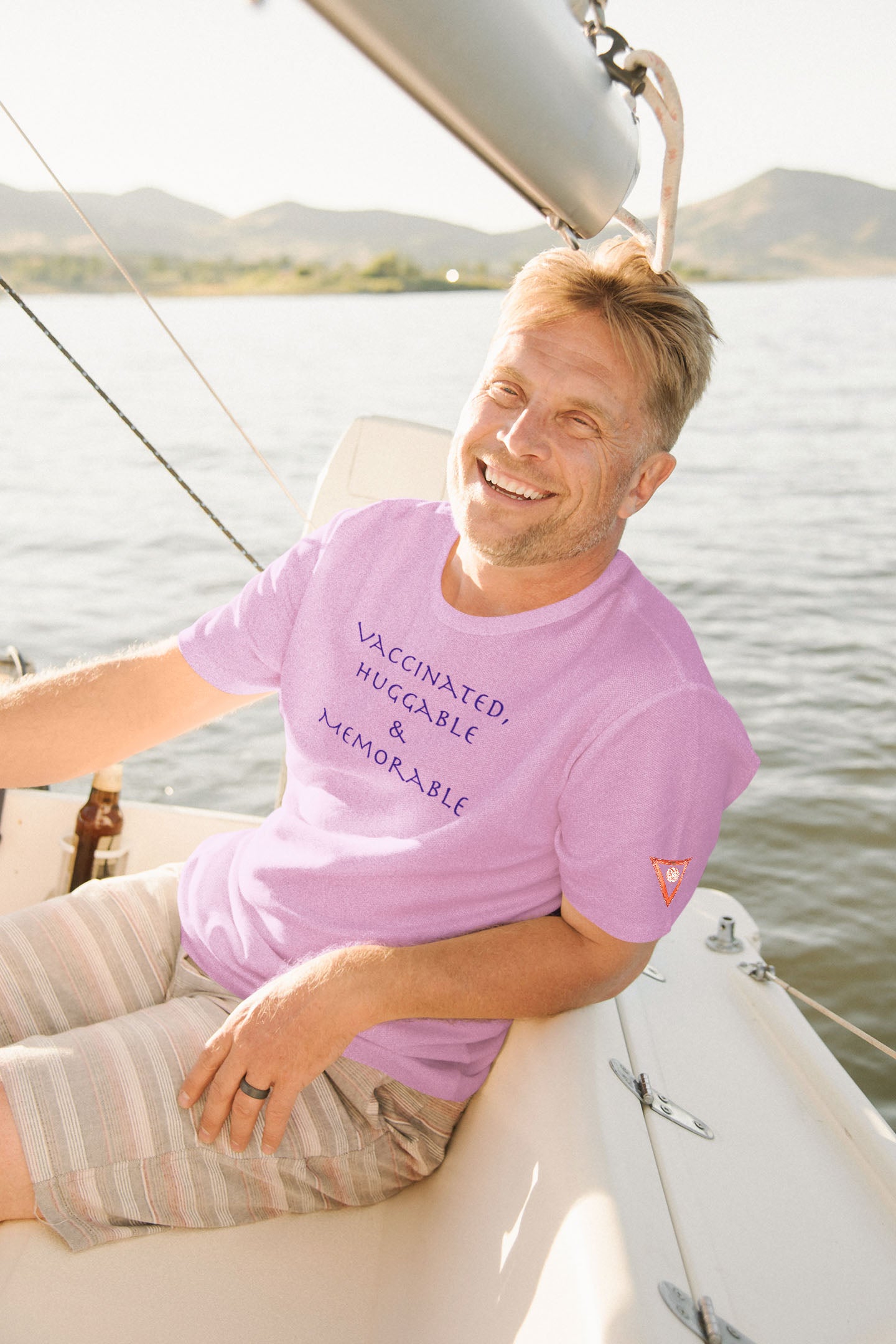 Vaccinated Huggable Memorable Short-Sleeve Unisex T-Shirt