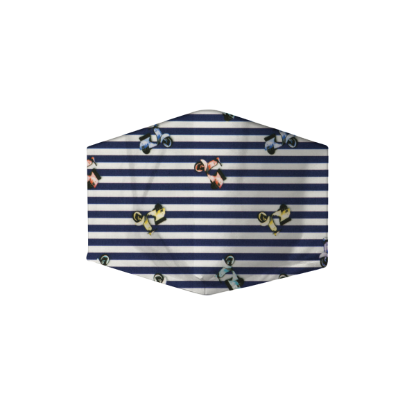 Vespa Navy Multi Custom Adjustable Filtered Face Mask
