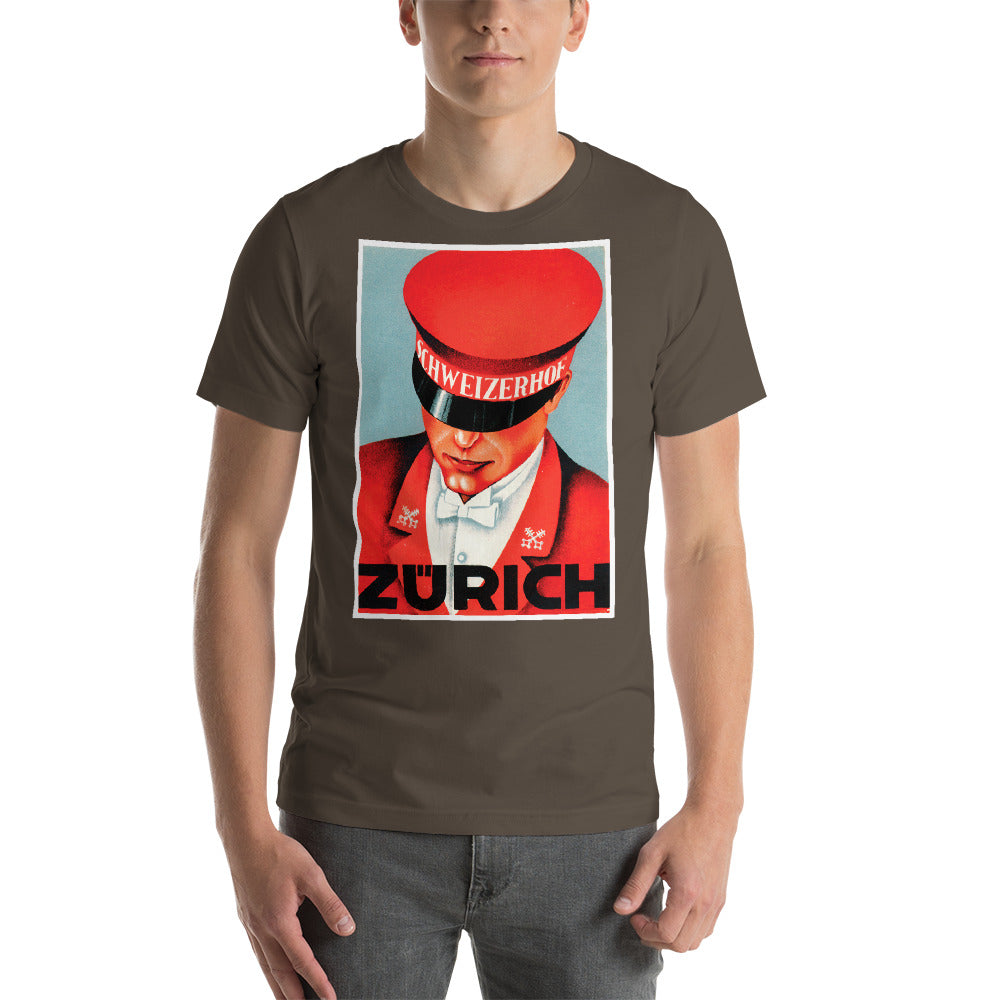 Zurich Short-Sleeve Unisex Tee Crew Neck