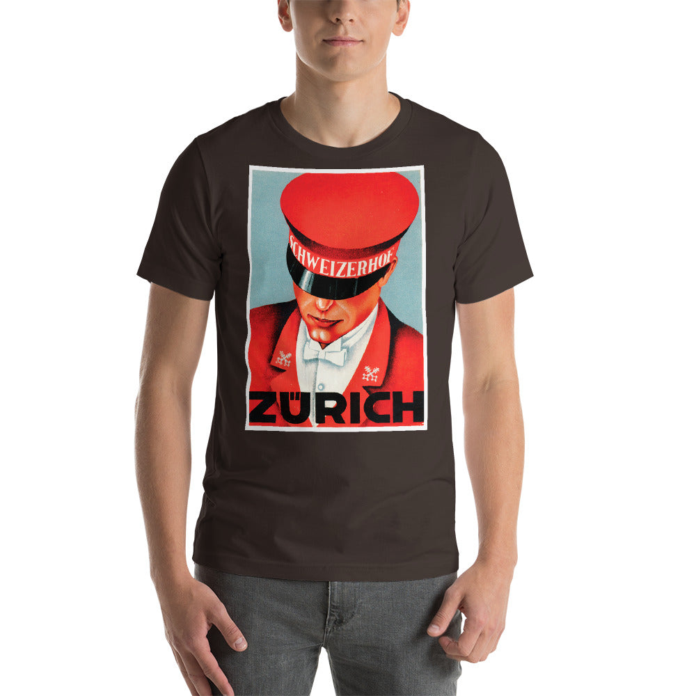 Zurich Short-Sleeve Unisex Tee Crew Neck