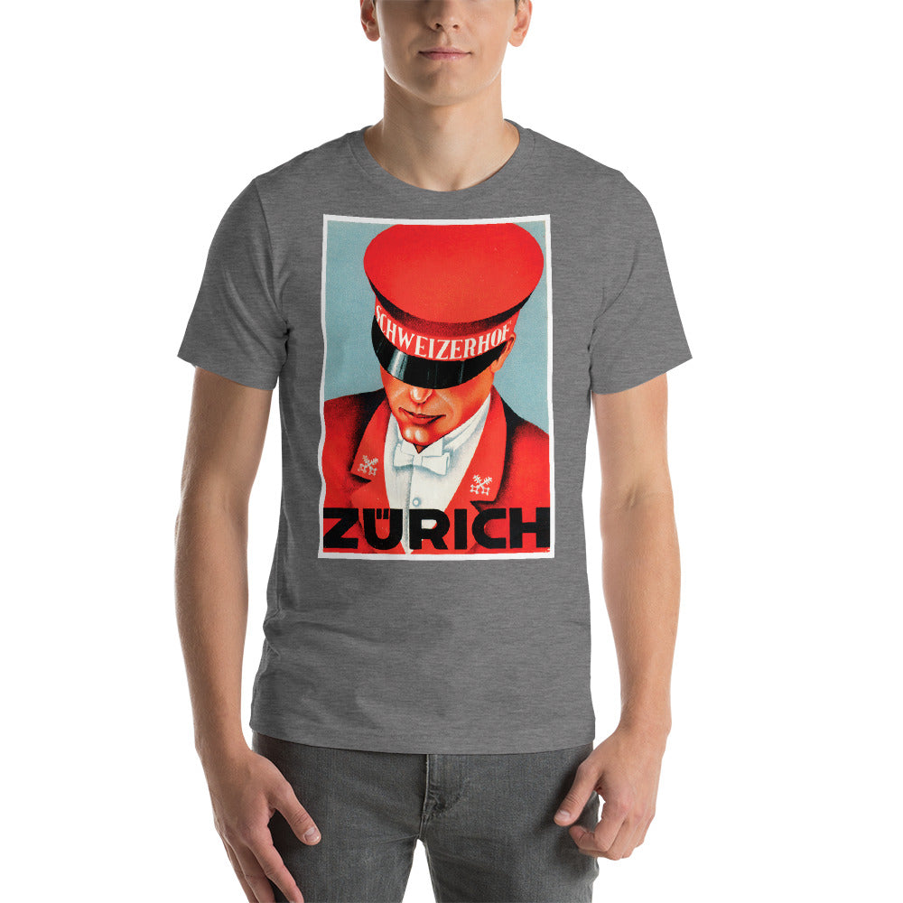 Zurich Short-Sleeve Unisex Tee Crew Neck