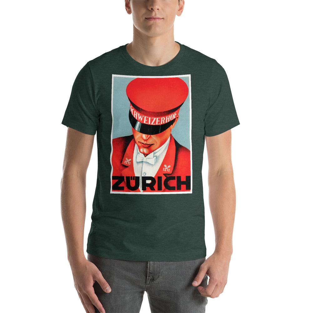 Zurich Short-Sleeve Unisex Tee Crew Neck