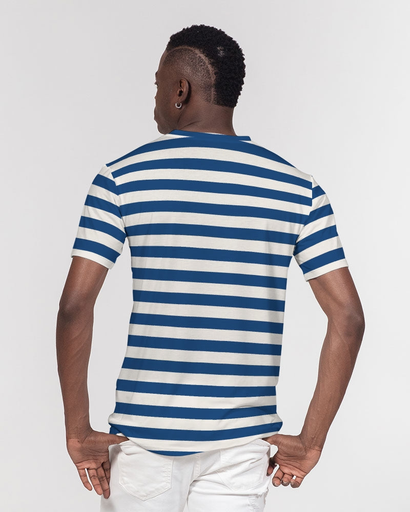 Classic Vluxe Navy Stripe Men's Everyday Pocket Tee