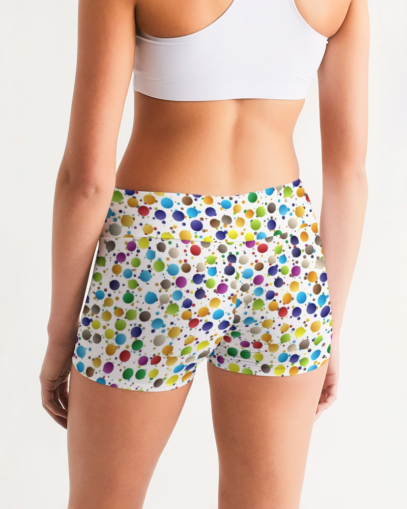 Happiness Women's Mid-Rise Yoga Shorts