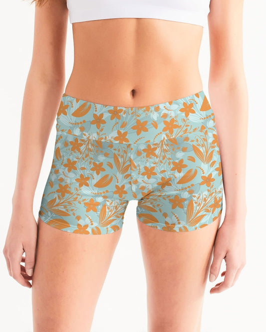 Taormina Sun Women's Mid-Rise Yoga Shorts | Always Get Lucky