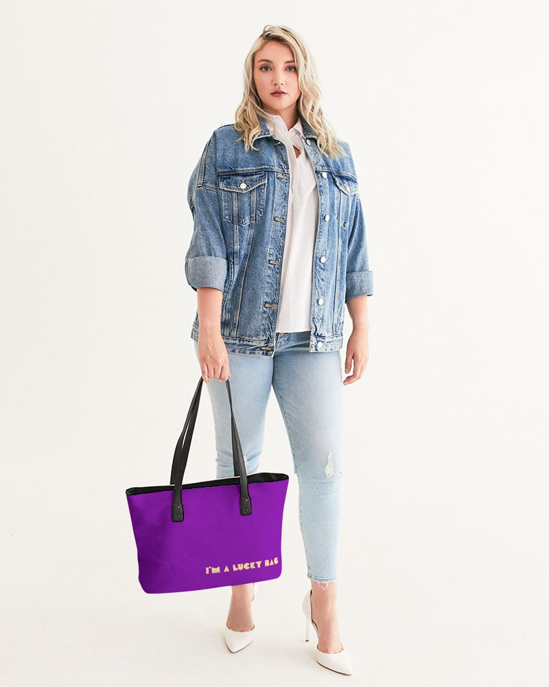 I'm A Lucky Bag Purple Stylish Tote