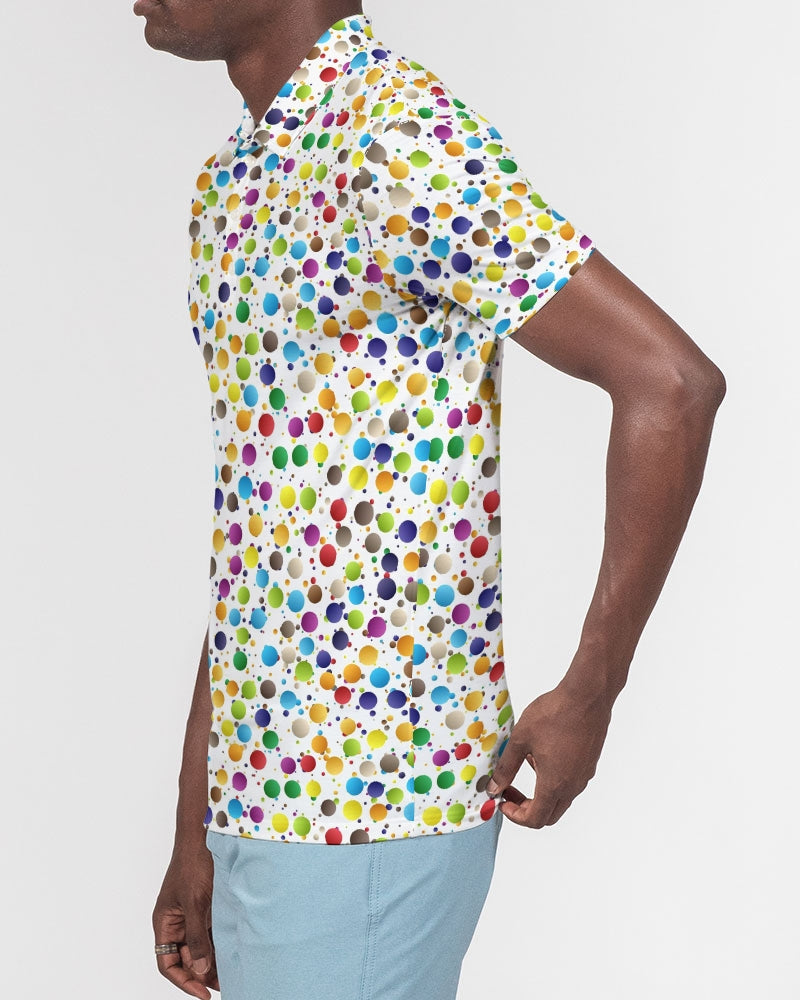 Happiness Men's Slim Fit Short Sleeve Polo | Always Get Lucky
