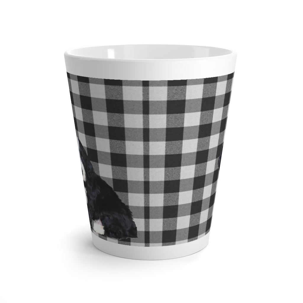 Checks & Puppies Latte Mug