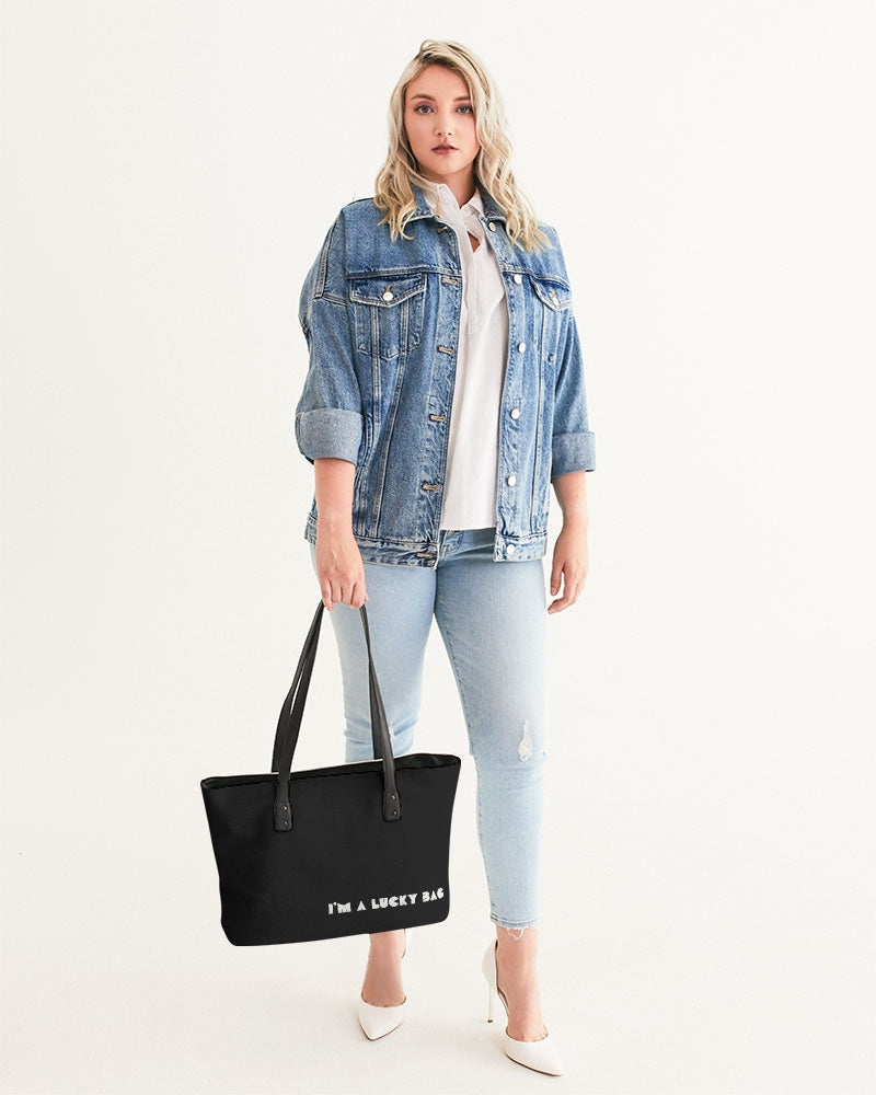 I'm A Lucky Bag Black Stylish Tote