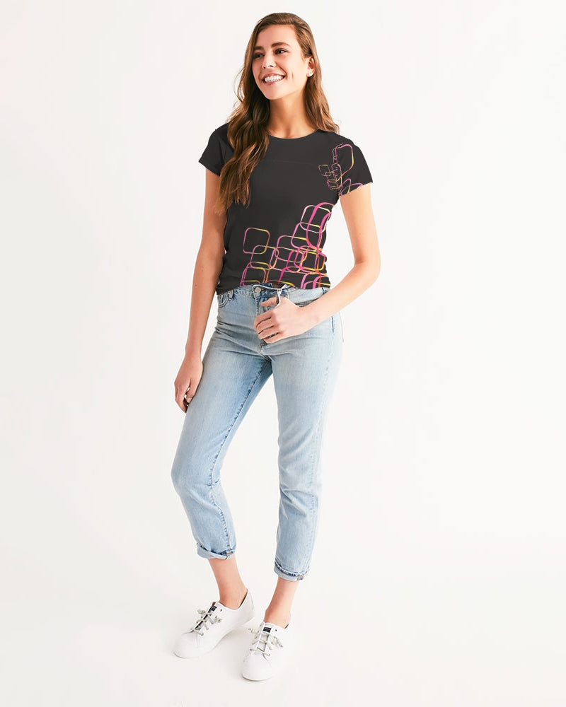 Palm Springs Soft Black Women's Tee | Always Get Lucky