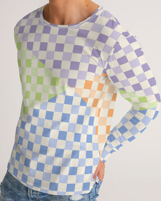Criss Cross Check Multi Men's Long Sleeve Tee