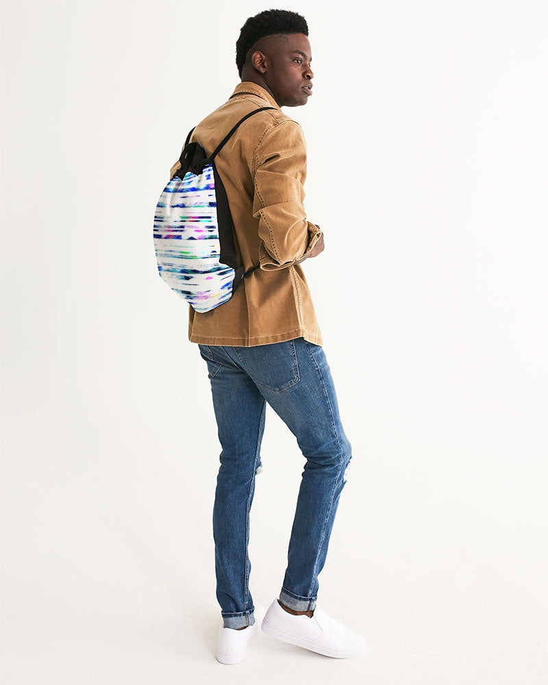 Blur The Lines Canvas Drawstring Bag
