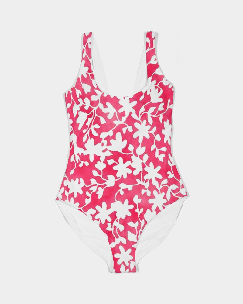 Camo Flower Flame Women's One-Piece Swimsuit