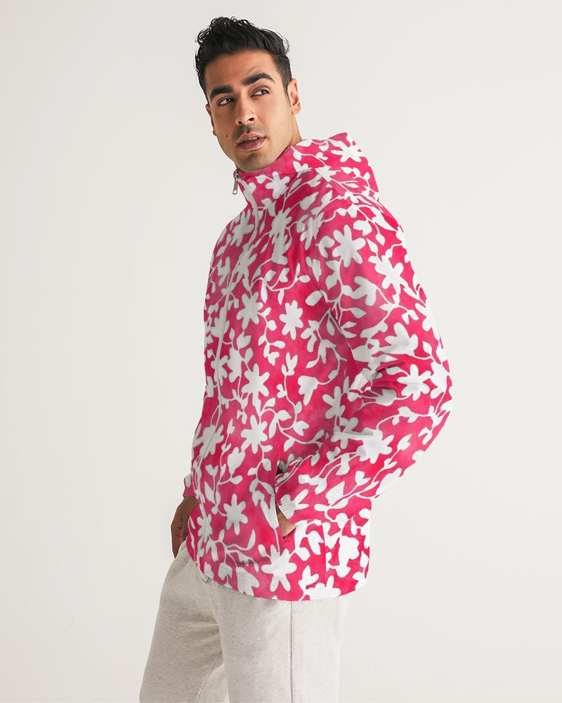 Camo Flower Flame Men's Windbreaker
