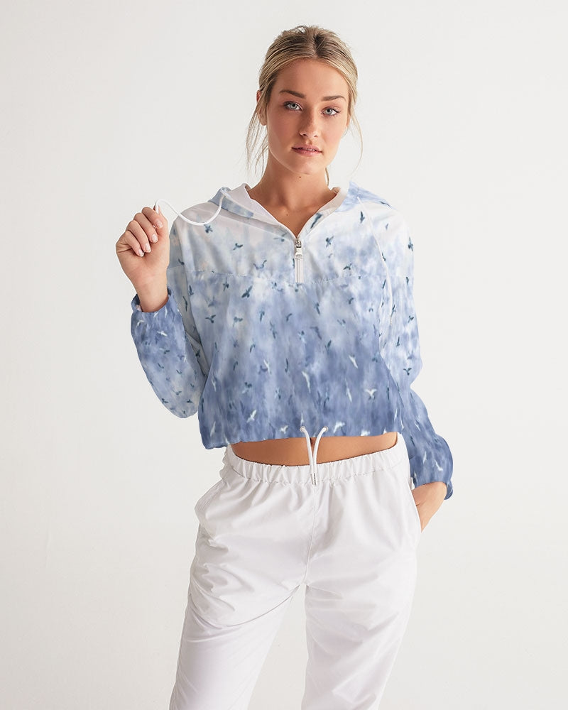 Birds Of A Feather Women's Cropped Windbreaker