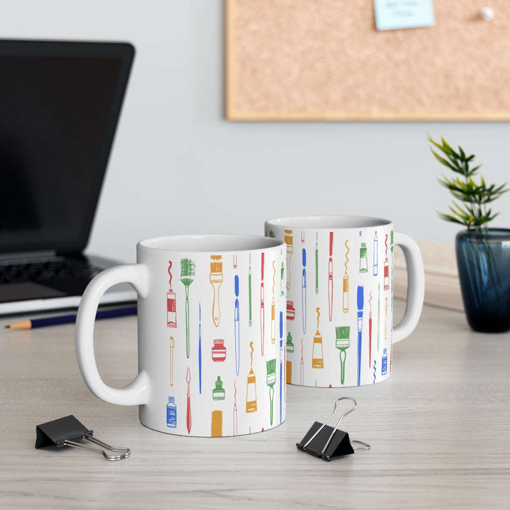 Paint Brush Mug 11oz
