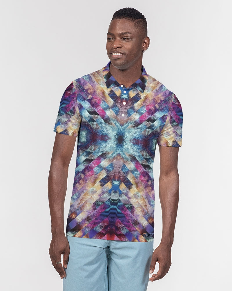 Astro Men's Slim Fit Short Sleeve Polos from Vluxe by Lucky Nahum
