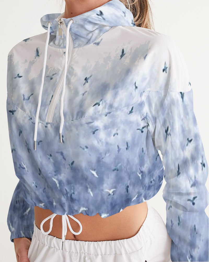 Birds Of A Feather Women's Cropped Windbreaker