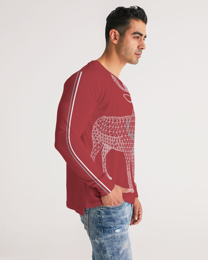 Norway Holiday Red Men's Long Sleeve Tee