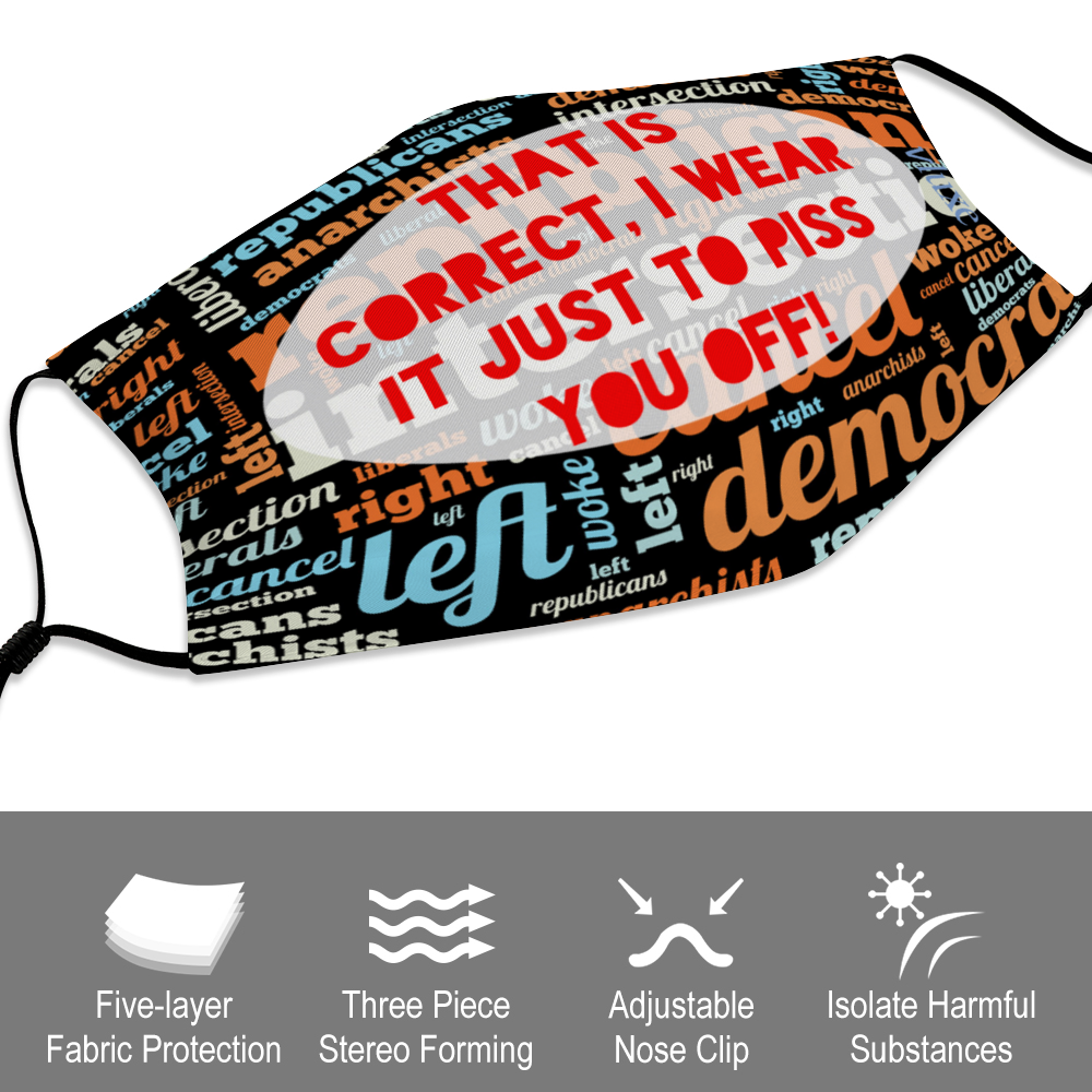 Piss Off Face Mask with Filter Element for Adults from Vluxe by Lucky Nahum