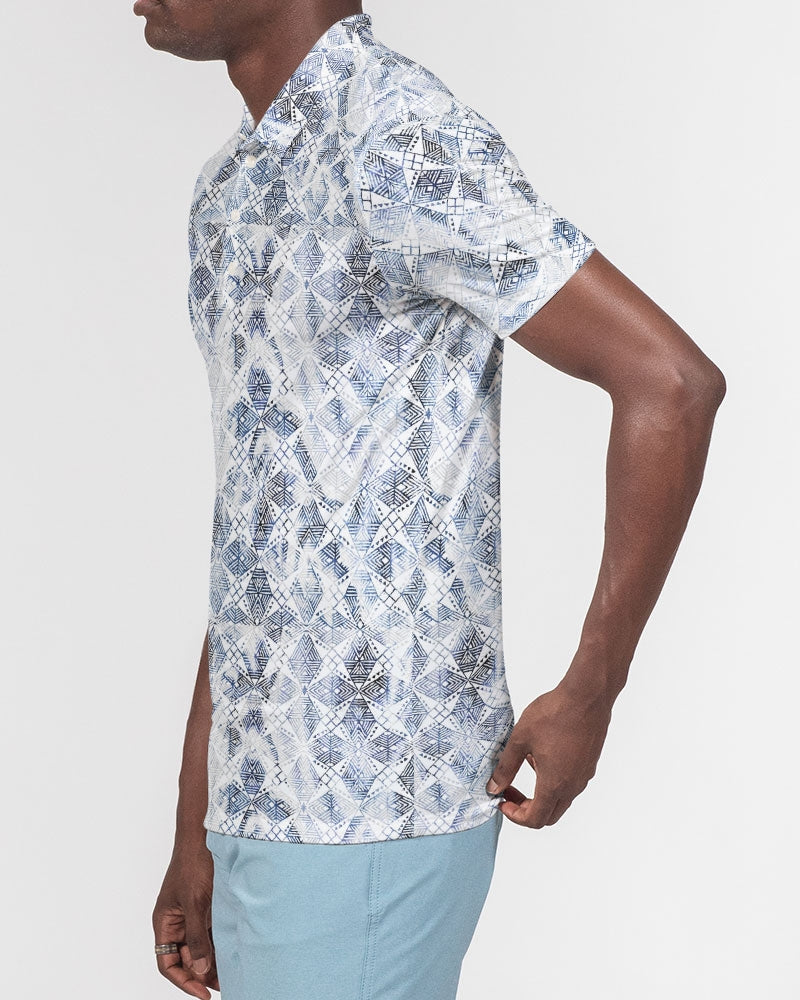Pacific Dreams Men's Slim Fit Short Sleeve Polo