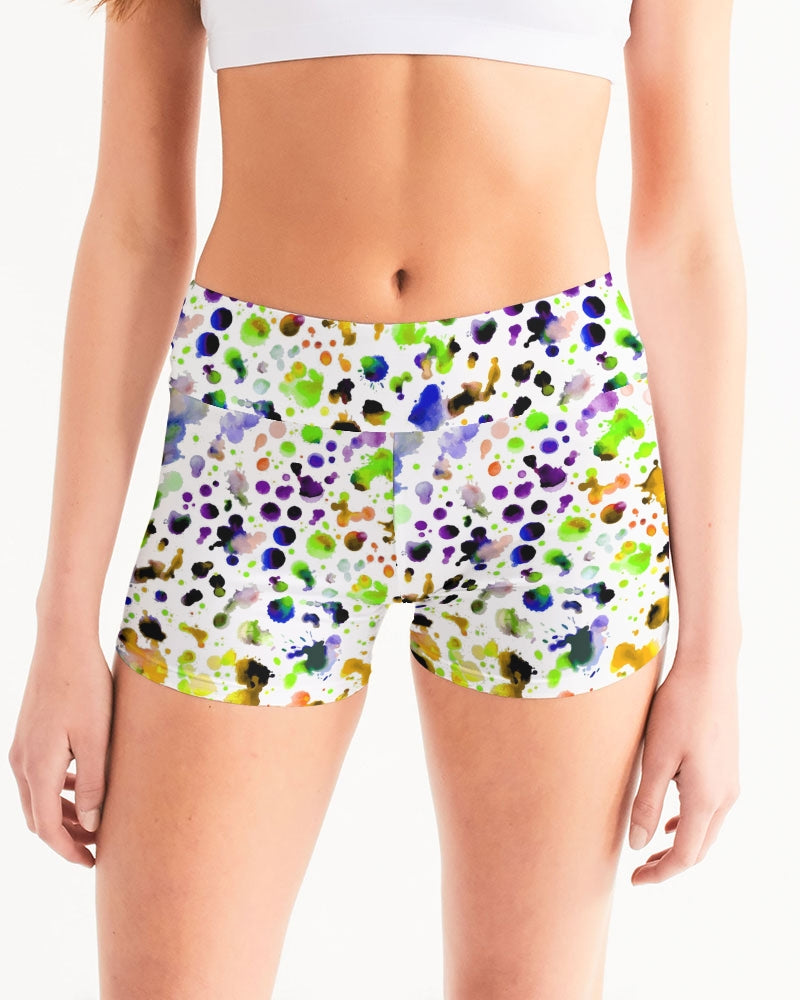 Funky Beast Women's Mid-Rise Yoga Shorts