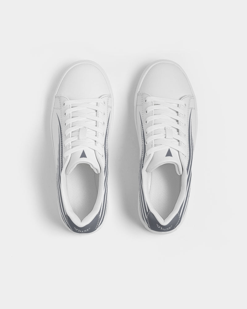 Solid State Of Mind White Men's Faux-Leather Sneaker