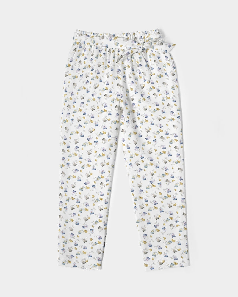 Tea Lover Women's Belted Tapered Pants | Always Get Lucky