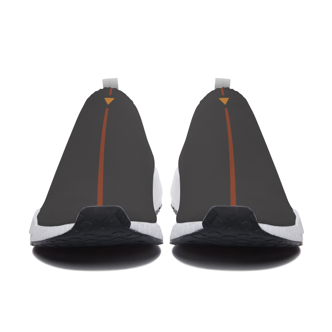 Split Gray Unisex Slip On Walking Shoes Lightweight Sneakers from Vluxe by Lucky Nahum