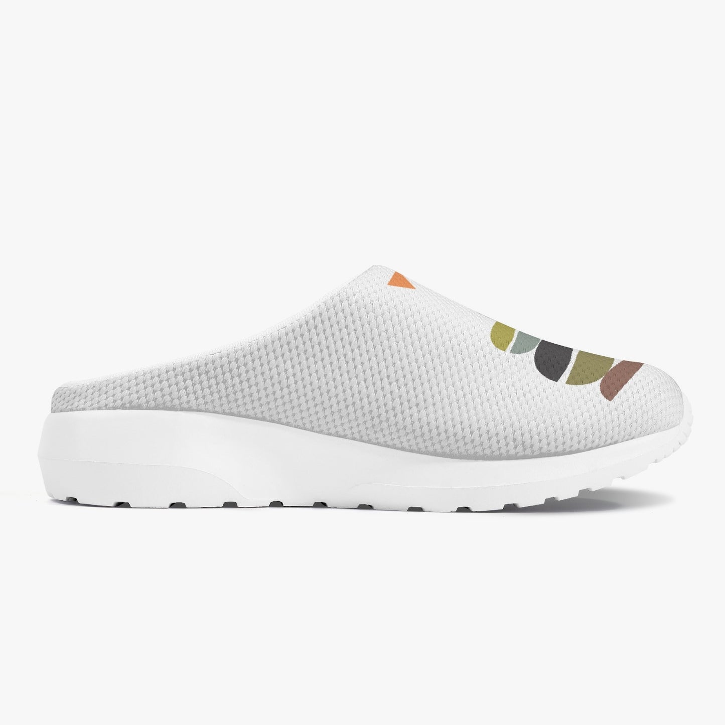 Layered Stones Casual Mesh Non-Woven Slippers