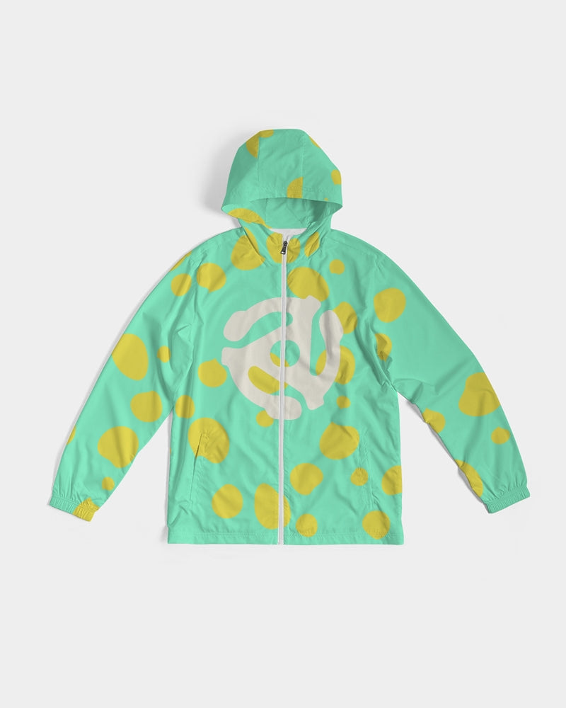 Sea Foam Record Vibe Men's Windbreaker