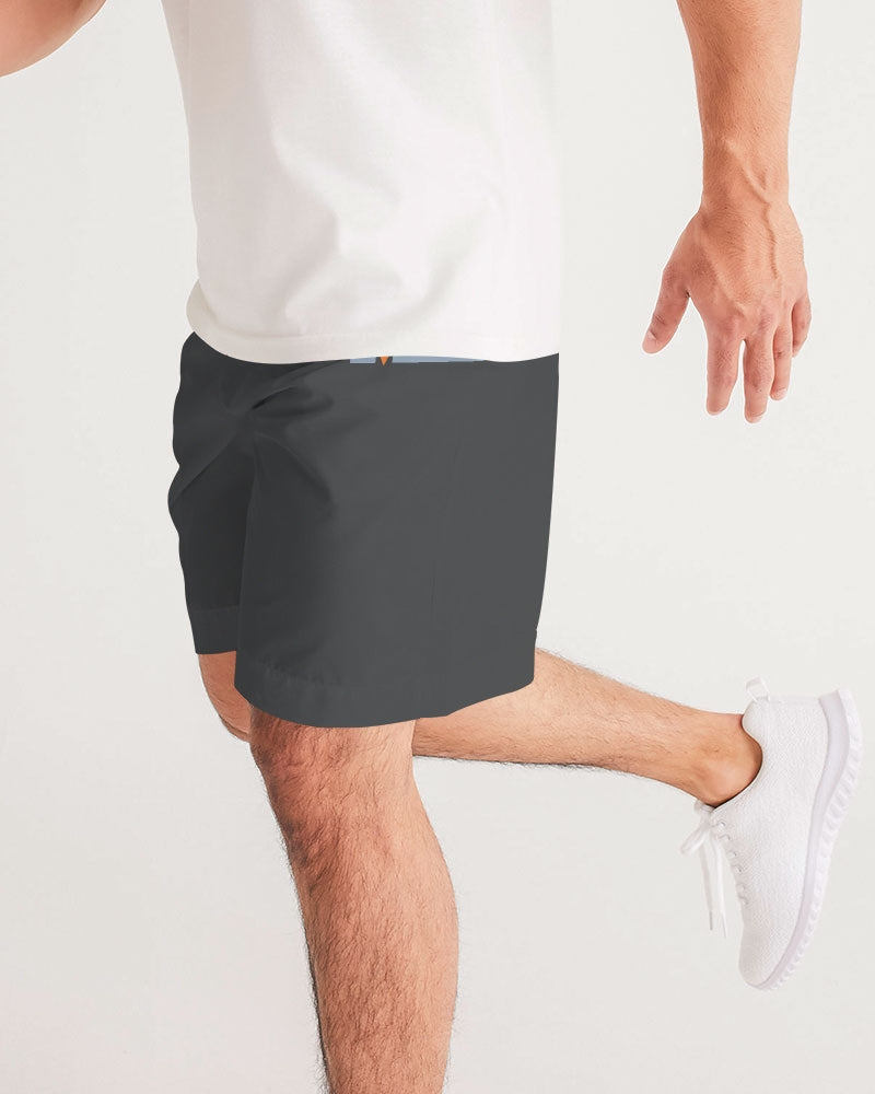 The Split Gray Men's Jogger Shorts
