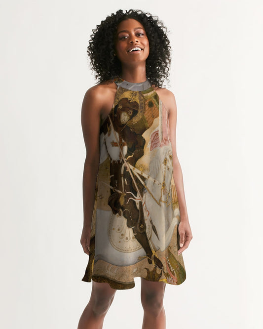 St. George And The Dragon Women's Halter Dress | Always Get Lucky